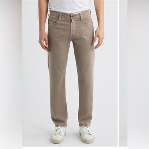 AG Adriano Goldschmied Men's Tan Straight Jeans